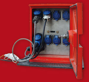 electrical distribution pedestal / for docks