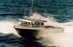 inboard utility boat / inboard waterjet / aluminum
