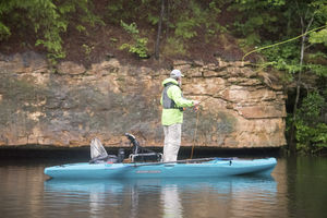 sit-on-top kayak / rigid / fishing / solo