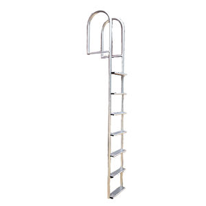dock ladder / fixed / boarding / aluminum
