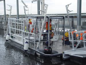 outboard work barge