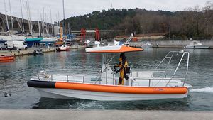 inboard waterjet rescue boat / rigid hull inflatable boat