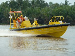 inboard waterjet rescue boat / aluminum