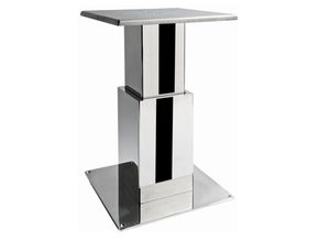 adjustable boat table pedestal / electric / stainless steel