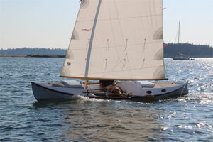 classic sailboat / cruising / open transom