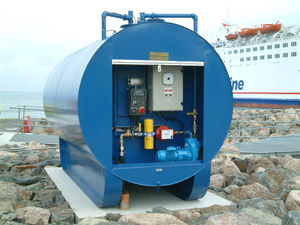 fuel tank / for harbors / for marinas