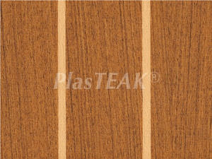 vinyl floor covering / for boats / imitation wood