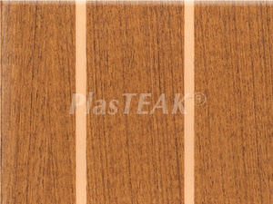 vinyl floor covering / for boats / imitation wood