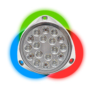 underwater boat light / LED / surface-mount / multi-color