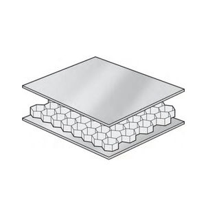 ship partition wall sandwich panel / honeycomb / aluminum