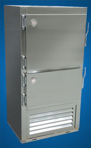 boat refrigerator-freezer / free-standing / stainless steel