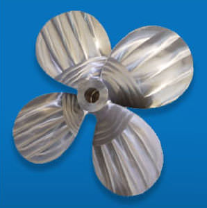 ship propeller / fixed-pitch / shaft drive / 4-blade