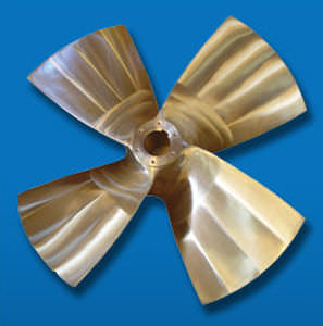 ship propeller / fixed-pitch / lateral thruster / 4-blade