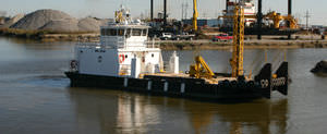 inboard work barge