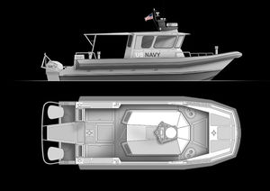 outboard military boat
