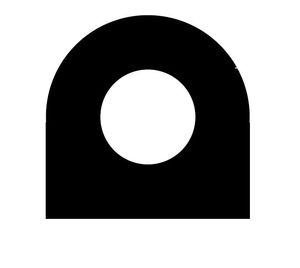 harbor fender / pier / D-shape / extruded rubber