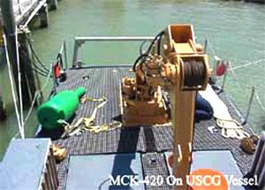 ship crane / telescopic / deck