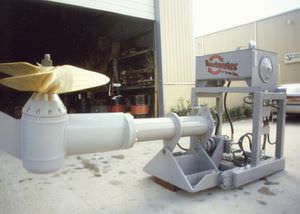 barge propulsion system / hydraulic / deck-mounted