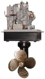 azimuth thruster / for ships / for barges / diesel engine