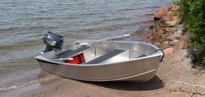 outboard small boat / aluminum / 3-person