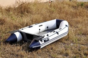 outboard inflatable boat / foldable / aluminum deck / inflatable keel