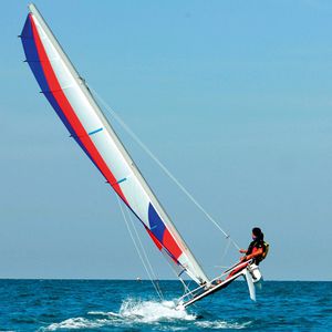 instructional sport catamaran / recreational / double-handed / single-trapeze