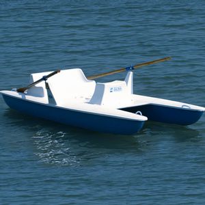 2-person rowing catamaran