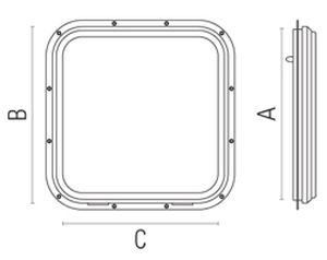 boat deck hatch / square / opening