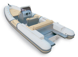 inboard inflatable boat / semi-rigid / center console / sundeck