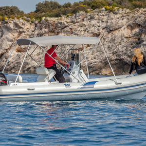 outboard inflatable boat / center console / dive / 12-person max.