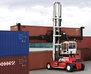 empty container handler / with side-lift spreader