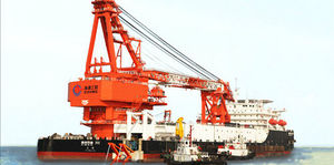 work barge special vessel / for pipe laying