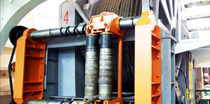 ship winch / mooring / hydraulic drive / single-drum