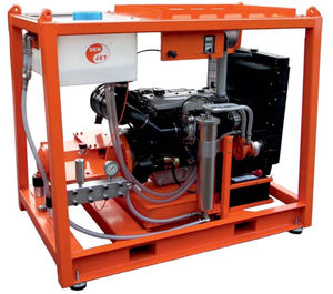 shipyard high-pressure cleaner / for ships / skid-mounted / diesel engine