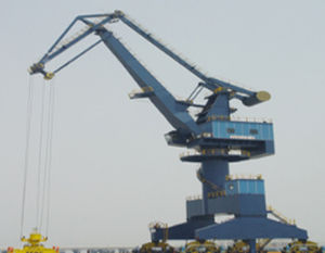port crane / floor track / luffing jib