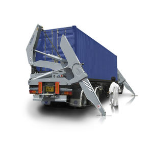 container trailer / for terminals / side-lift / self-loading container
