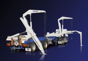 container trailer / for terminals / side-lift / self-loading container