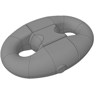 Kenter type shackle for ships / joining / anchor chain / forged