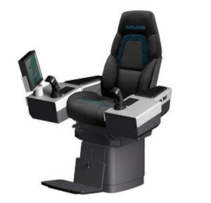 helm seat / for ships / with armrests / with built-in pilot console
