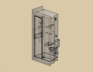 prefabricated bathroom / for ships