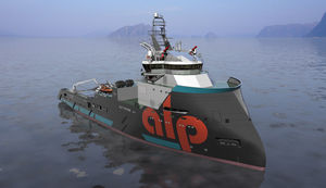 anchor-handling tugboat (AHT) offshore support vessel