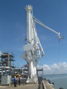 rotary counterweight marine loading arm