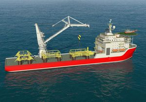 ship crane / deck / boom