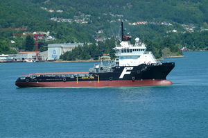 anchor-handling tugboat (AHT) offshore support vessel
