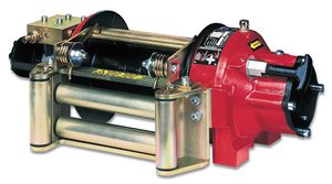 ship winch / towing / hydraulic drive / single-drum