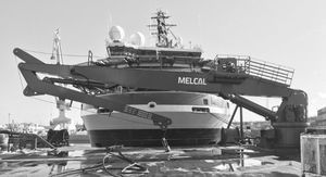 ship crane / articulated / deck