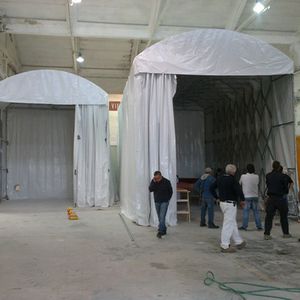 boat repair temporary workshop