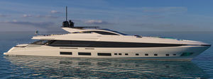 cruising super-yacht / raised pilothouse / aluminum / displacement