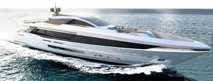 cruising mega-yacht / with enclosed flybridge / aluminum / 5-cabin