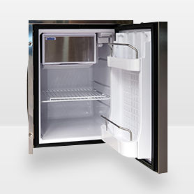 boat refrigerator / built-in / stainless steel